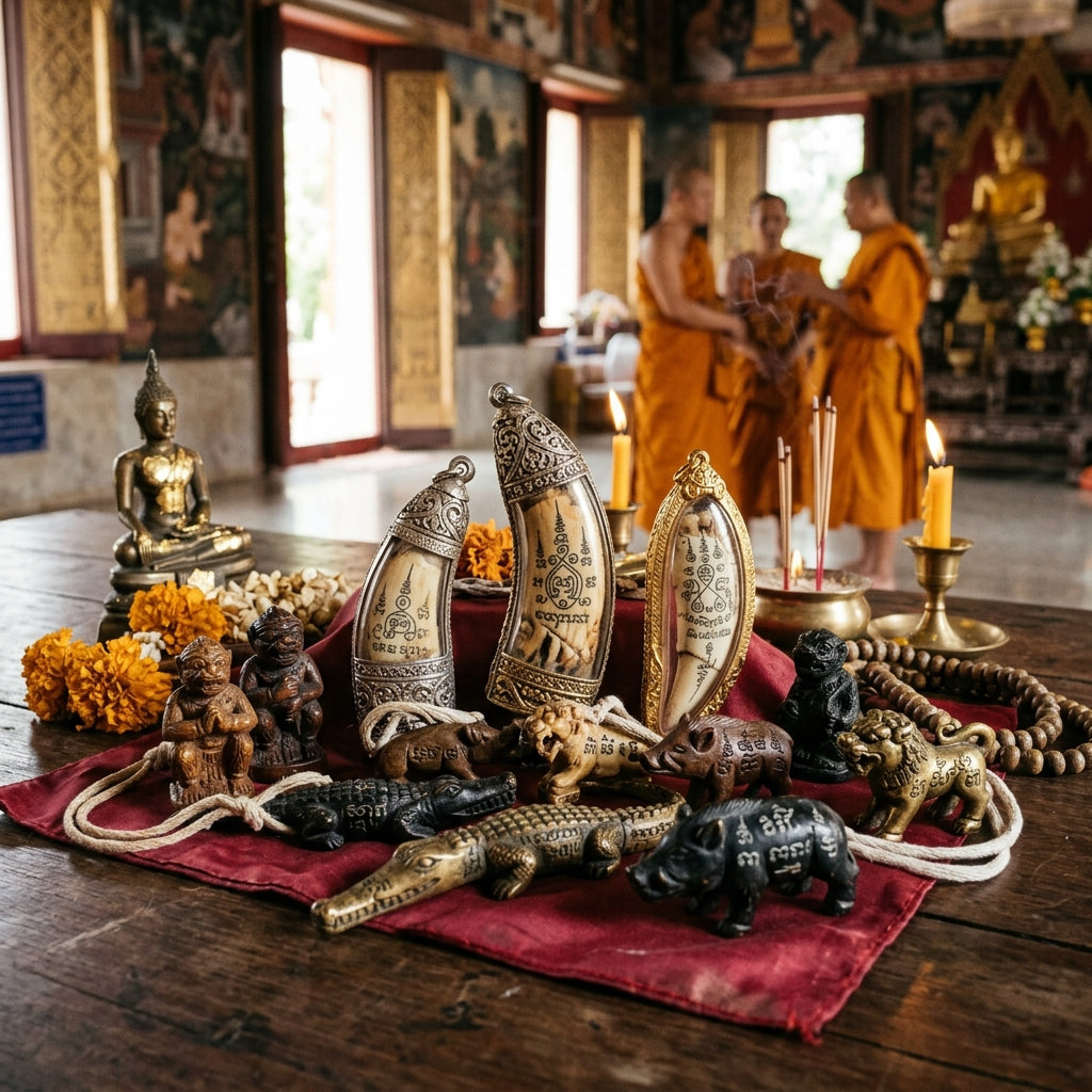 ไขความลับ "เขี้ยวเสือแกะและเครื่องรางสัตว์สิทธิ์" มหาอำนาจแห่งพุทธศิลป์และเครื่องรางเสริมบารมี