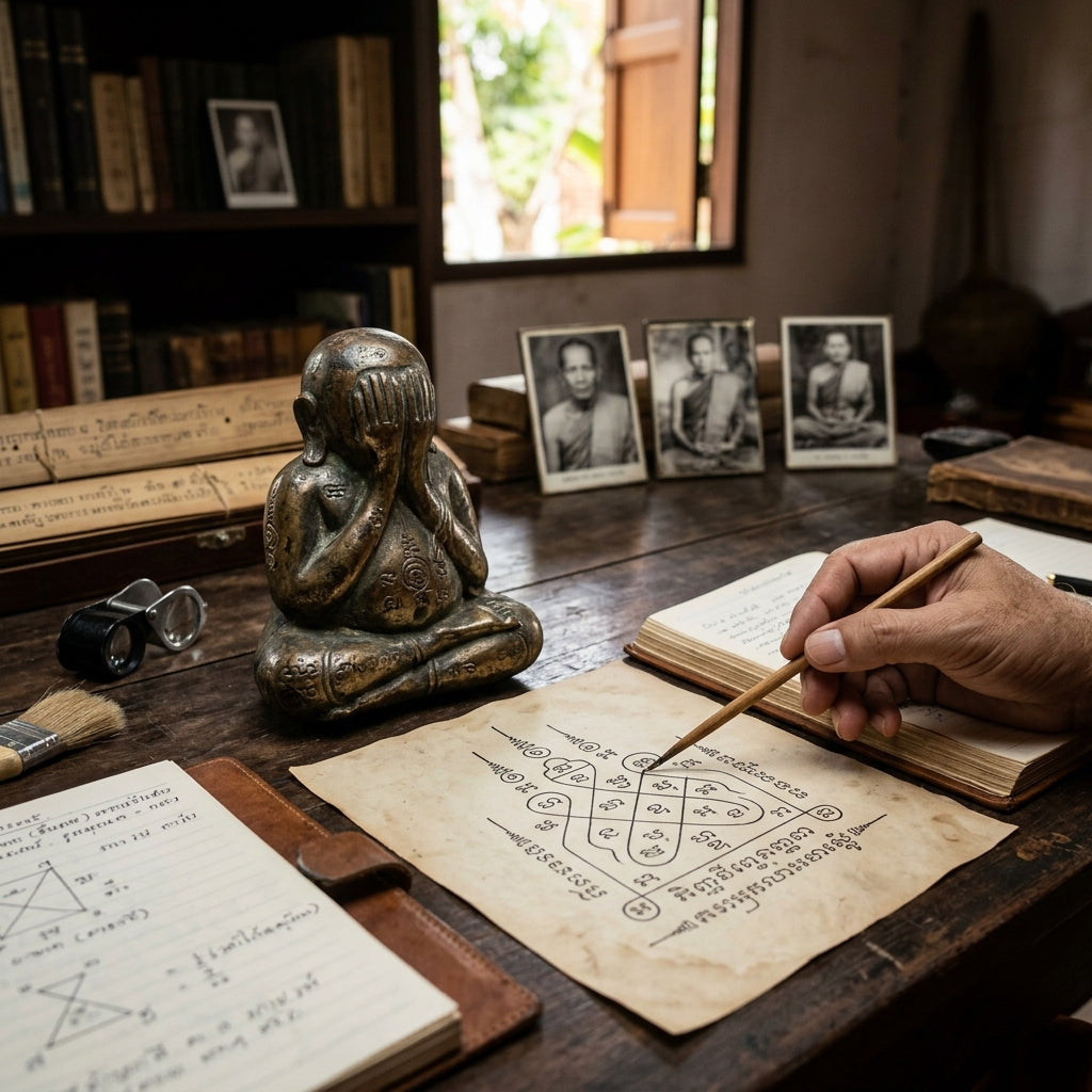 🔮 Sacred Geometry and Lineage: Decoding the Esoteric Blueprint of Thai Master-Crafted Amulets