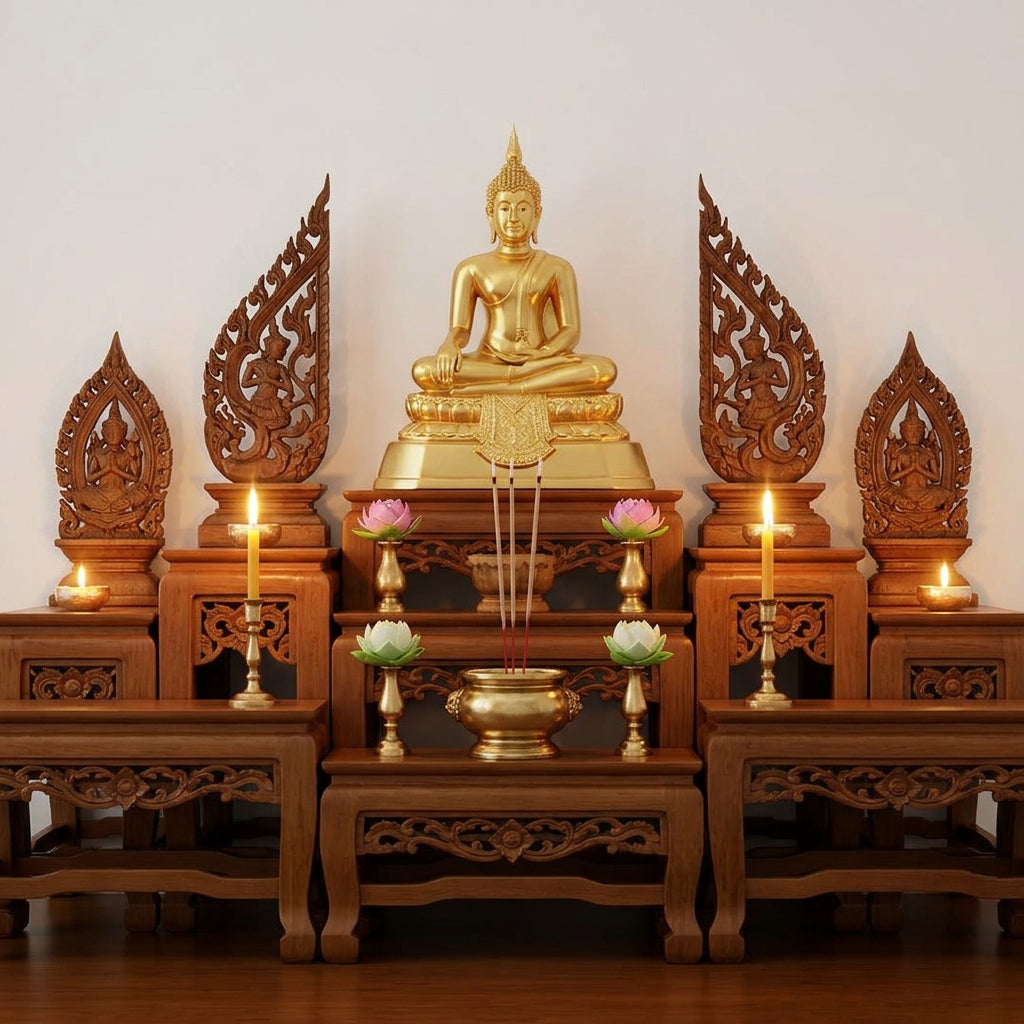🧭 The Art of Sacred Placement: How to Position Amulets and Deities in Your Home Altar