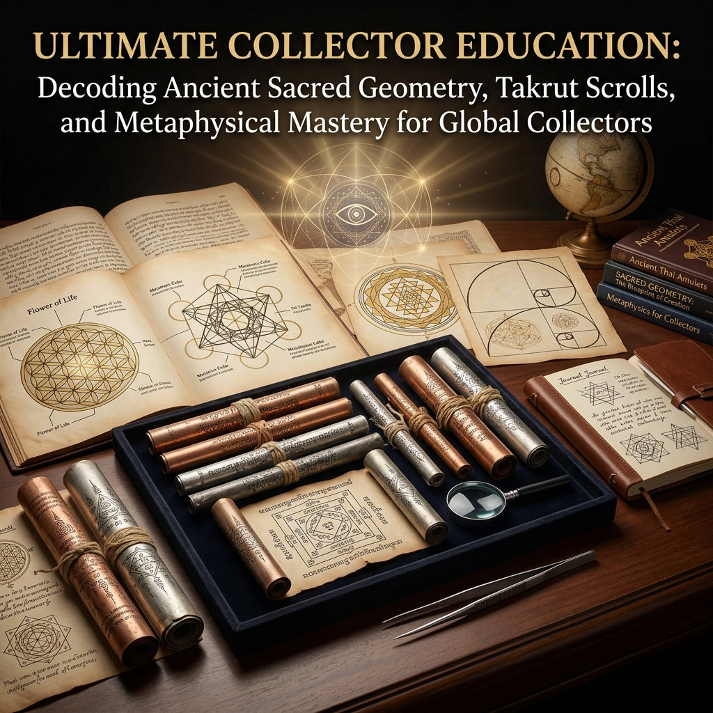 Ultimate Collector Education: Decoding Ancient Sacred Geometry, Takrut Scrolls, and Metaphysical Mastery for Global Collectors