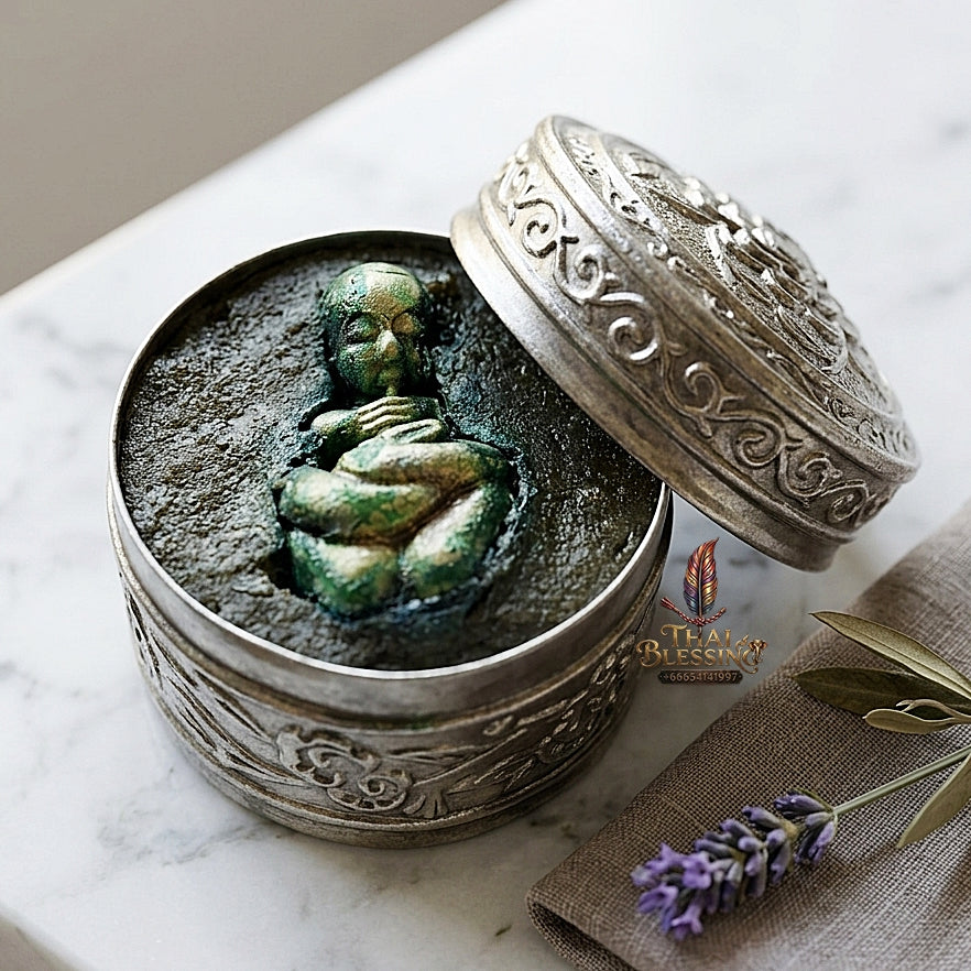 Sacred "Seepueng Kuman Thong Dud Rok" (Umbilical-Sucking Golden Boy Fortune Wax)  for Supreme Luck, Financial Windfalls, and Unrestricted Wish-Granting