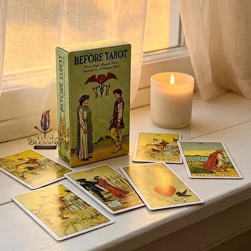 ✨ Before Tarot Deck - 78 English Visions Cards in Box - Mysterious Divination Board Game & Spiritual Supplies for Tarot Lovers and Collectors