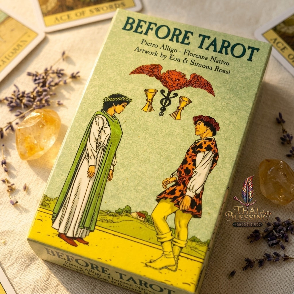 ✨ Before Tarot Deck - 78 English Visions Cards in Box - Mysterious Divination Board Game & Spiritual Supplies for Tarot Lovers and Collectors