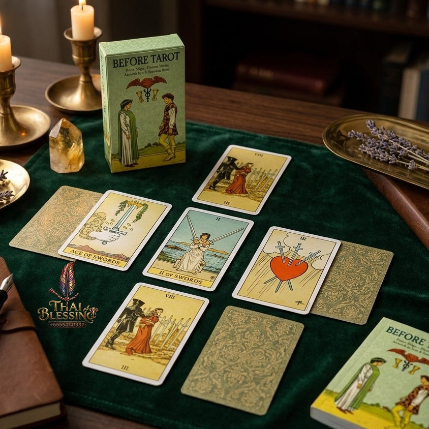 ✨ Before Tarot Deck - 78 English Visions Cards in Box - Mysterious Divination Board Game & Spiritual Supplies for Tarot Lovers and Collectors