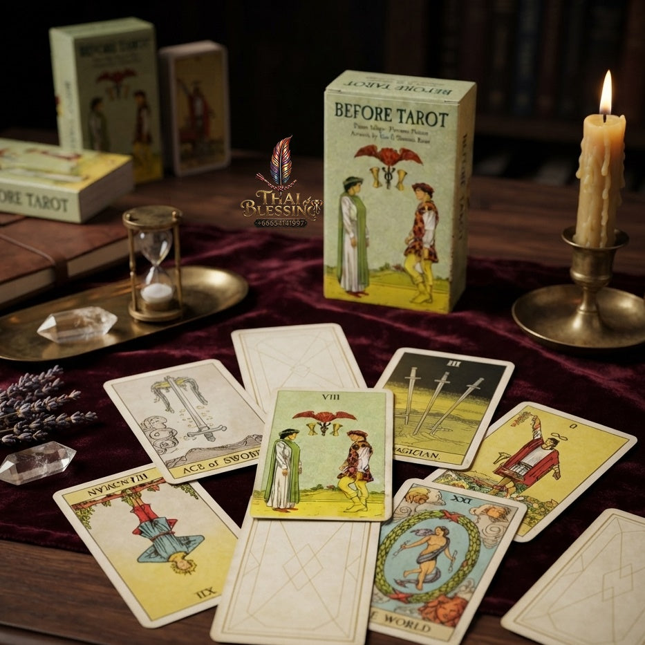 ✨ Before Tarot Deck - 78 English Visions Cards in Box - Mysterious Divination Board Game & Spiritual Supplies for Tarot Lovers and Collectors