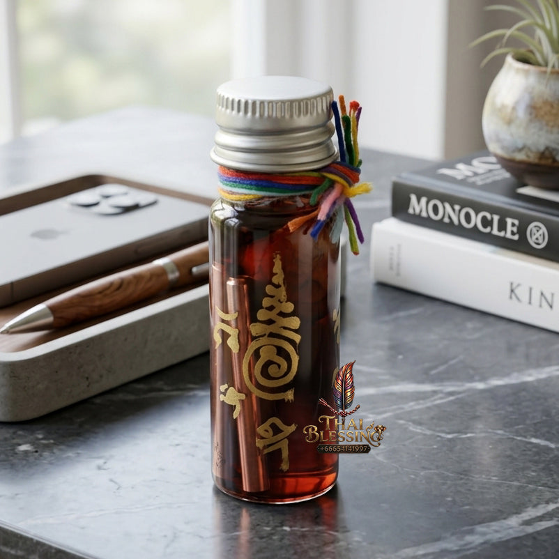 ✨ "Nam Man Phrai Ta Thip" (All-Seeing Third Eye Phrai Oil) - B.E. 2568 (2025) by Luang Pu Klom, Wat Nong Bua: The Supreme Master-Grade Occult Seduction and Premonition Oil!