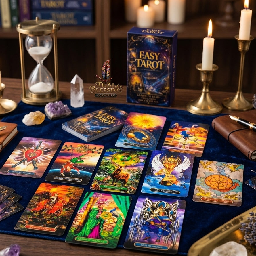 ✨ Easy Tarot Cards 78 Tarot Deck English Version - Divination and Fortune-Telling Board Game Edition for Family Entertainment, Party Games, and Beginners