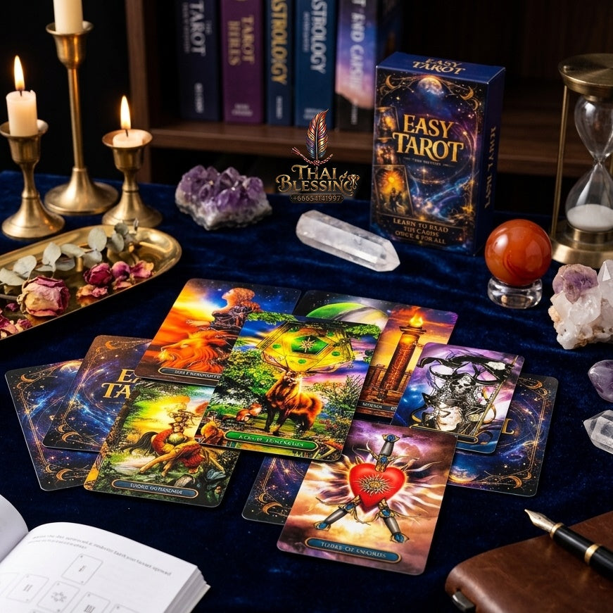 ✨ Easy Tarot Cards 78 Tarot Deck English Version - Divination and Fortune-Telling Board Game Edition for Family Entertainment, Party Games, and Beginners