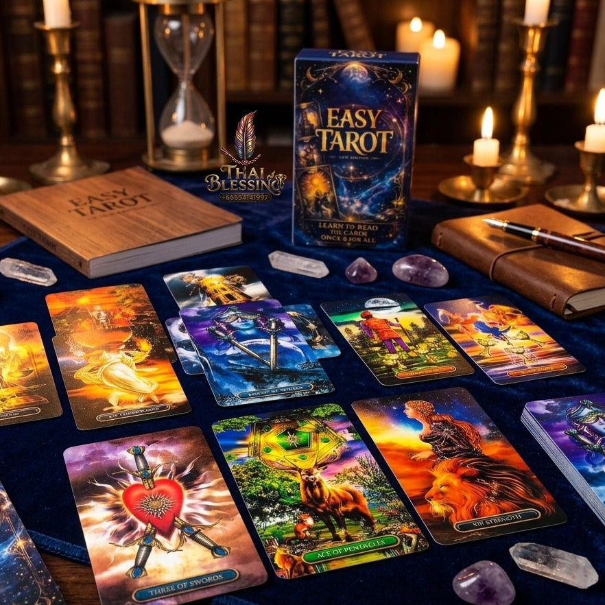 ✨ Easy Tarot Cards 78 Tarot Deck English Version - Divination and Fortune-Telling Board Game Edition for Family Entertainment, Party Games, and Beginners
