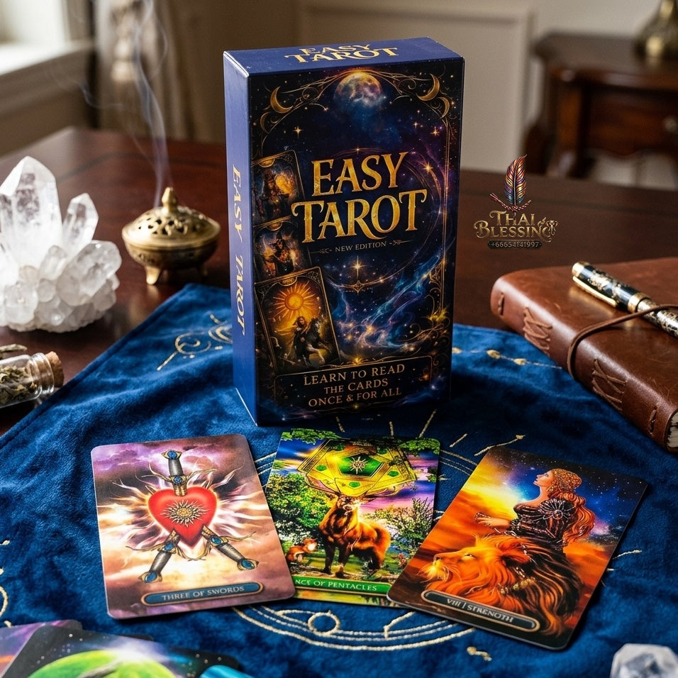 ✨ Easy Tarot Cards 78 Tarot Deck English Version - Divination and Fortune-Telling Board Game Edition for Family Entertainment, Party Games, and Beginners
