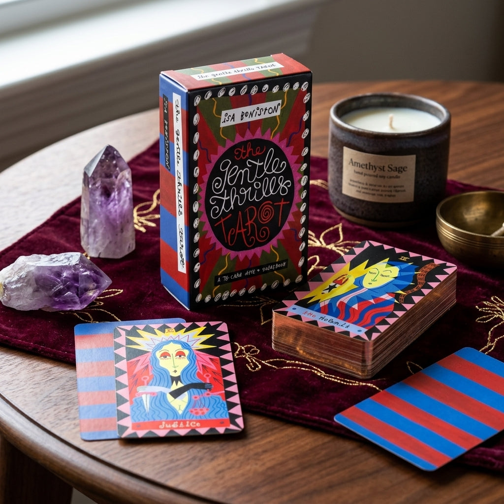 ✨ Gentle Thrills Tarot Game - Future Fortune Telling Card Party Board Game, Entertainment Prediction Toy for Ages 14 and Above