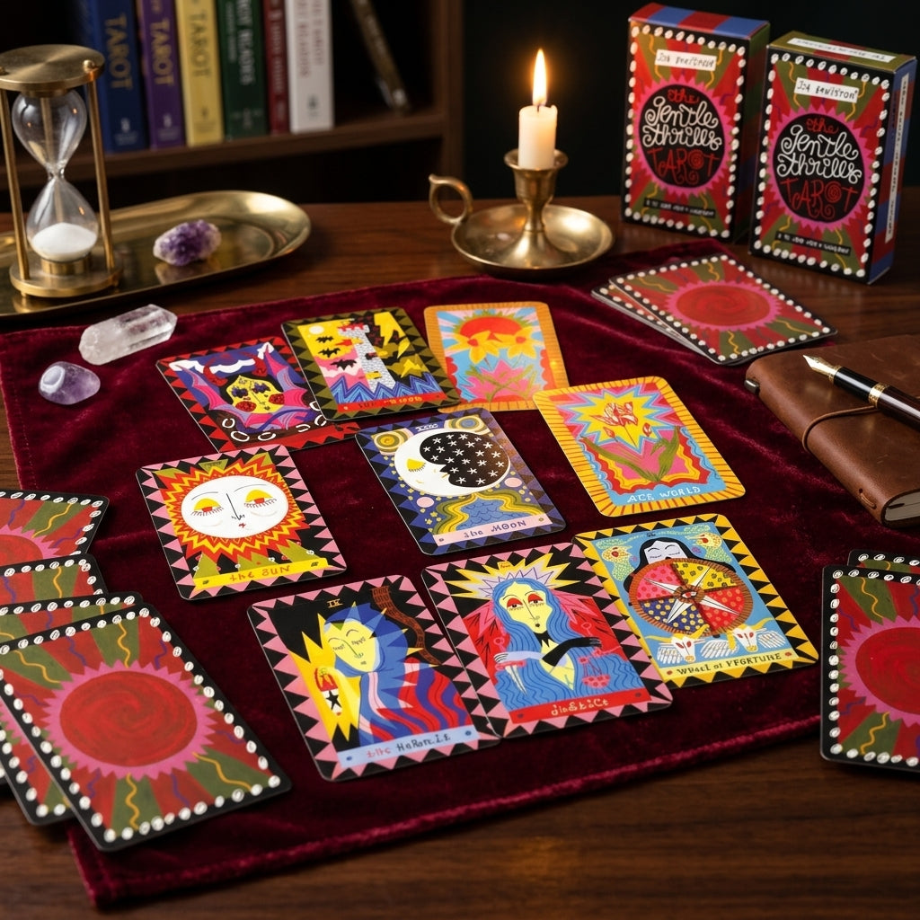 ✨ Gentle Thrills Tarot Game - Future Fortune Telling Card Party Board Game, Entertainment Prediction Toy for Ages 14 and Above