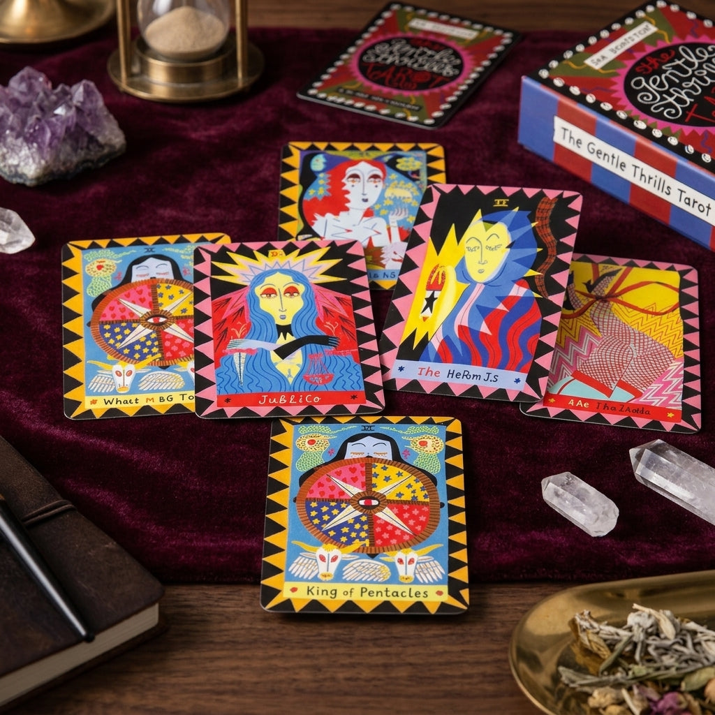✨ Gentle Thrills Tarot Game - Future Fortune Telling Card Party Board Game, Entertainment Prediction Toy for Ages 14 and Above