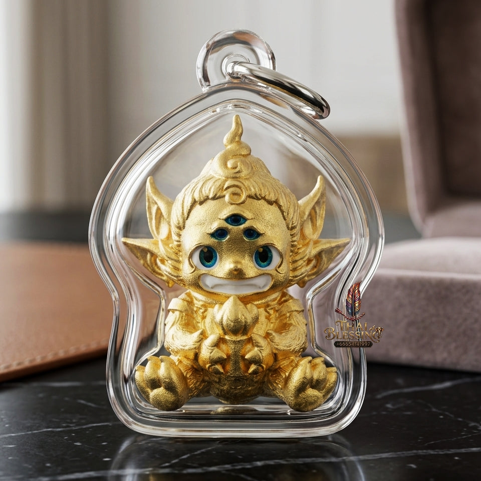 Sacred Si Hu Ha Ta Bronze Amulet "Fha Prathan Edition" by Phra Kru Palat Thanapat Wat Tham Chai Mongkhon 2026 for Ultimate Wealth Magnetism and Miraculous Windfalls
