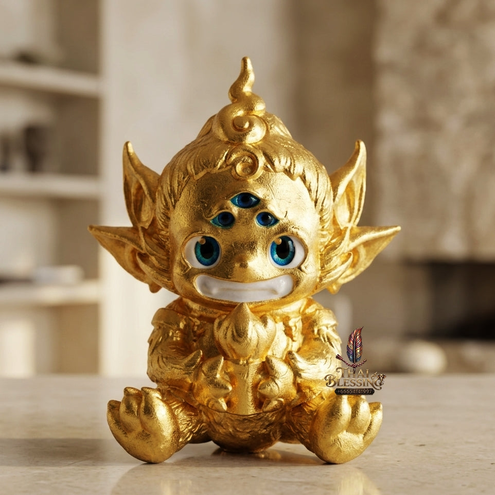 Sacred Si Hu Ha Ta Bronze Amulet "Fha Prathan Edition" by Phra Kru Palat Thanapat Wat Tham Chai Mongkhon 2026 for Ultimate Wealth Magnetism and Miraculous Windfalls