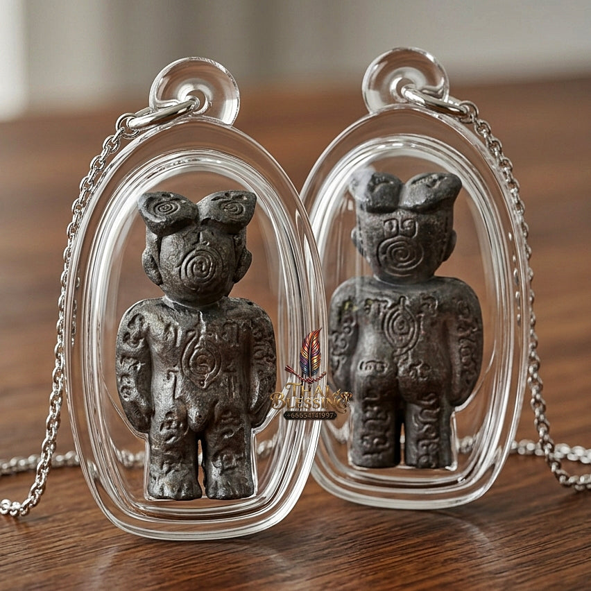 💥 KHAO OR GUARDIAN MAGNET! Hun Payont Ai Nen Kaeo Lead-Pewter Guardian Effigy for Ultimate Protection, Black Magic Defense, and Curio Collectible Heritage