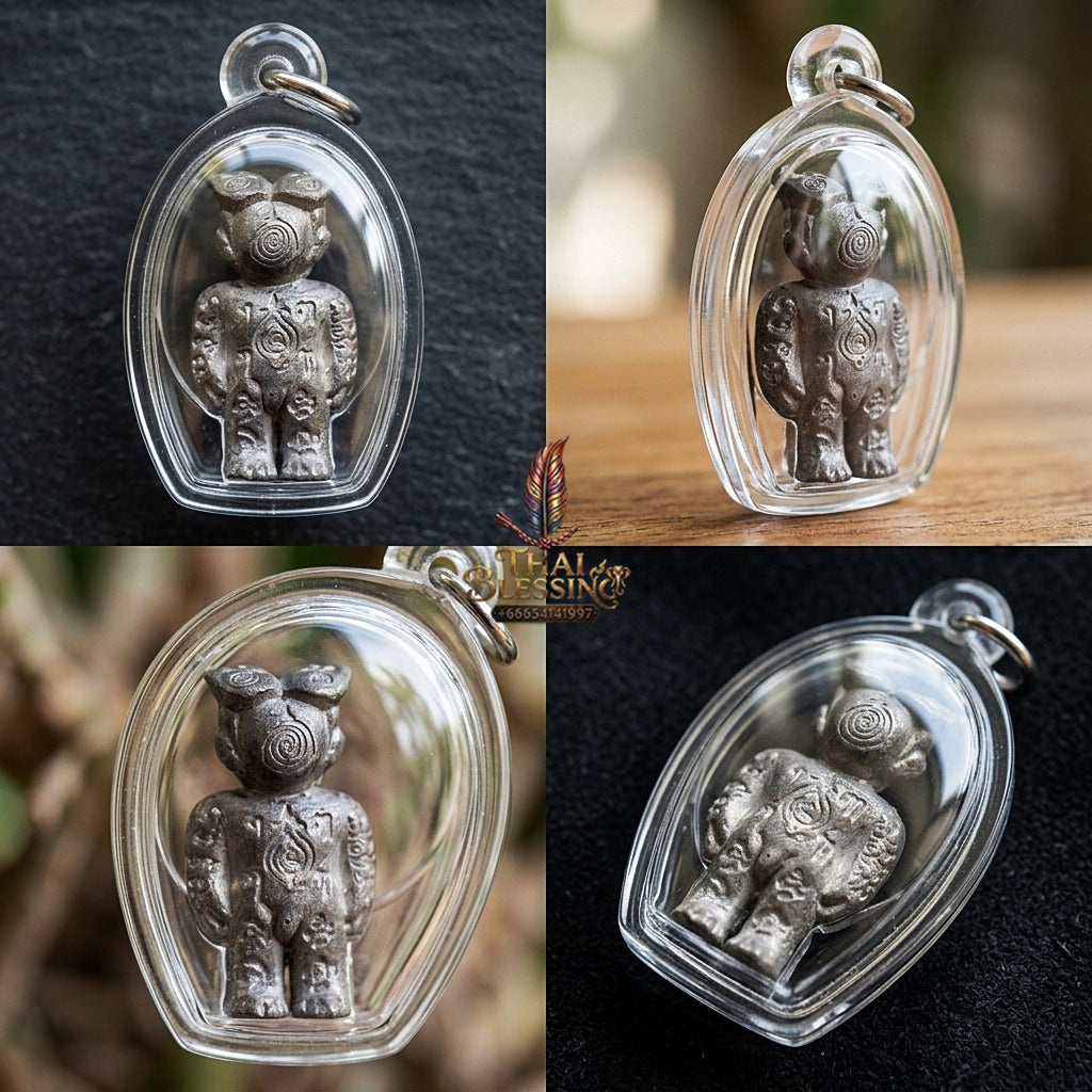 💥 KHAO OR GUARDIAN MAGNET! Hun Payont Ai Nen Kaeo Lead-Pewter Guardian Effigy for Ultimate Protection, Black Magic Defense, and Curio Collectible Heritage