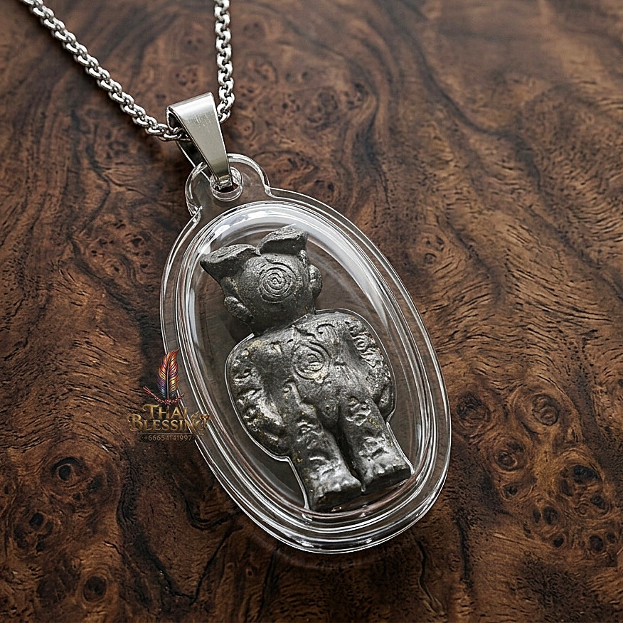 💥 KHAO OR GUARDIAN MAGNET! Hun Payont Ai Nen Kaeo Lead-Pewter Guardian Effigy for Ultimate Protection, Black Magic Defense, and Curio Collectible Heritage