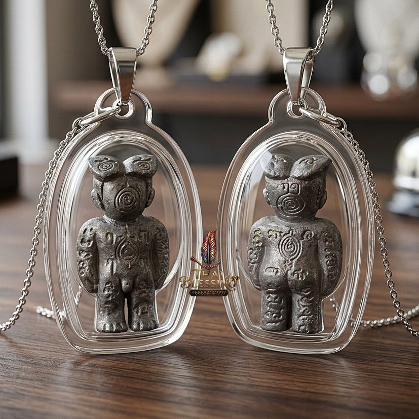 💥 KHAO OR GUARDIAN MAGNET! Hun Payont Ai Nen Kaeo Lead-Pewter Guardian Effigy for Ultimate Protection, Black Magic Defense, and Curio Collectible Heritage