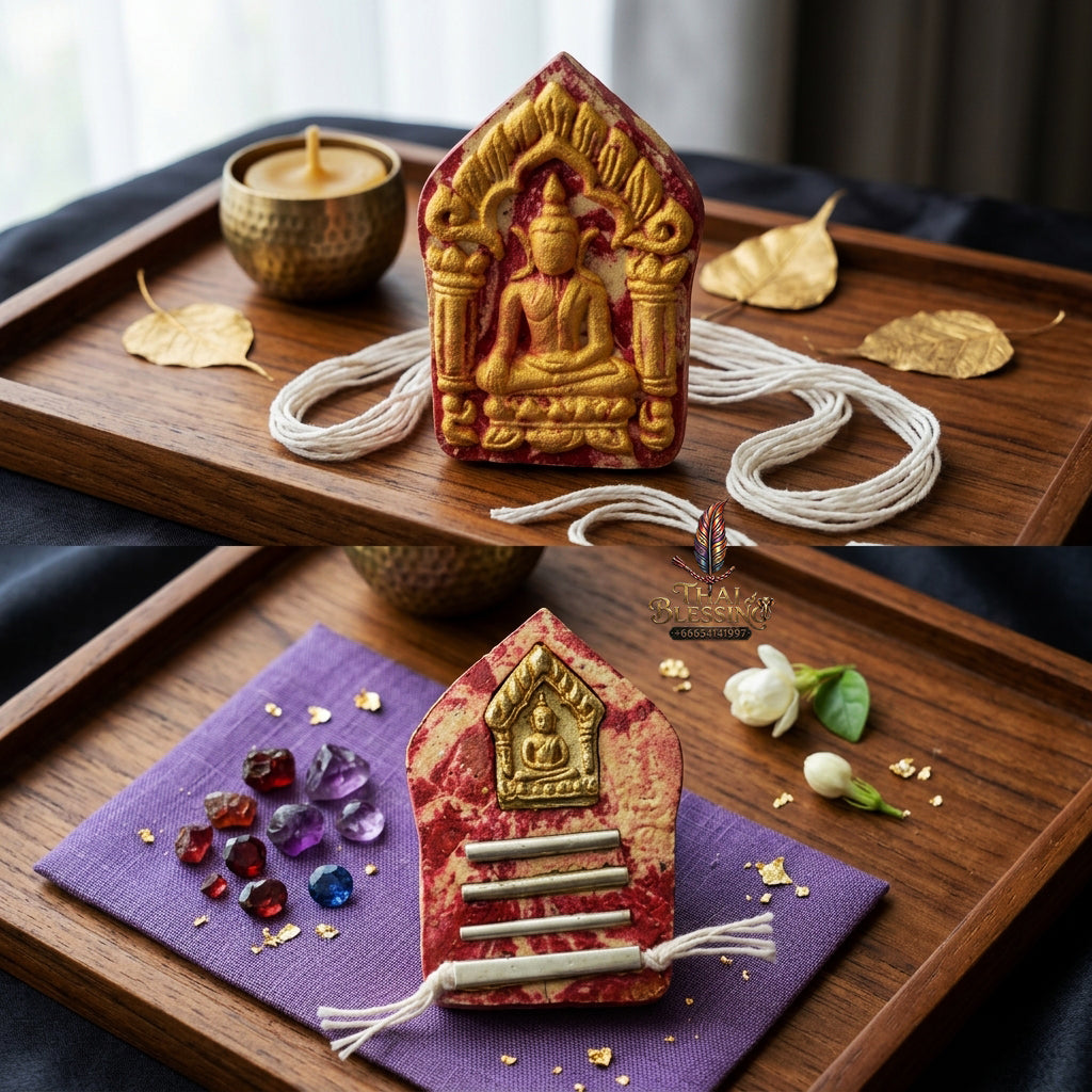 ✨ "Khun Phaen Phrai Chanthra" (Lunar Prai Khun Phaen) - Sacred Herbal Powder Edition - B.E. 2560 (2017) by Luang Pu Yen, Wat Kaeng Sadao: The Supreme Masterpiece of Luminous Lunar Seduction, Prai Magnetism, and Unyielding Wealth!