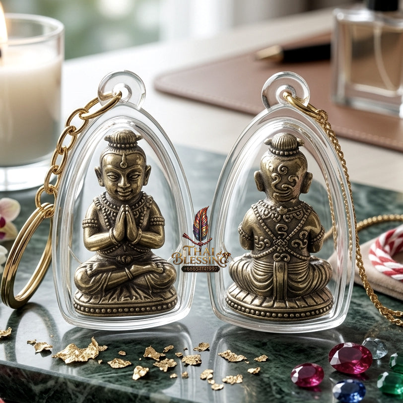 ✨ "Kumarn Na Na Thong" (Golden-Face Kumarn Thong) - White Bronze / Thong Khao Edition, B.E. 2557 (2014) by Achan Subin Na Na Thong: