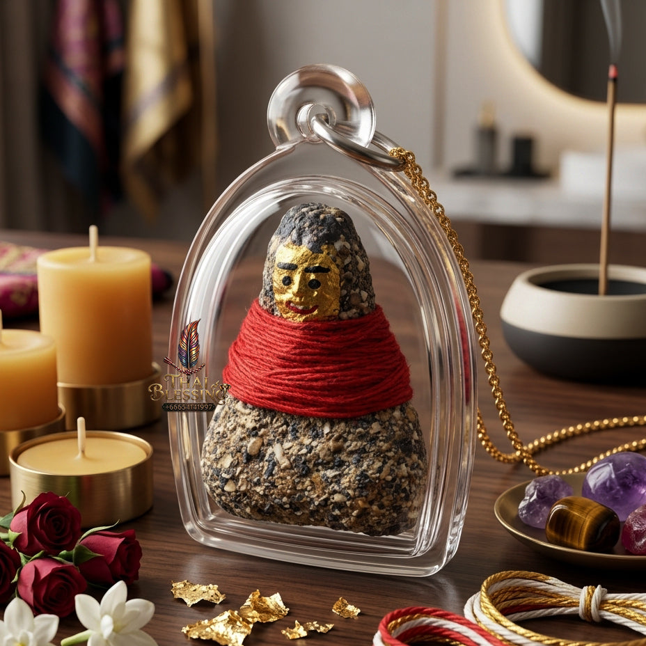 ✨ "Kumarn Thong Phong Athan (Necromantic Powder & Coffin-Nail Kumarn Thong) The Supreme Masterpiece of Fierce Necromantic Spirit Power, Instant Wealth, and Indestructible Protective Guardianship!