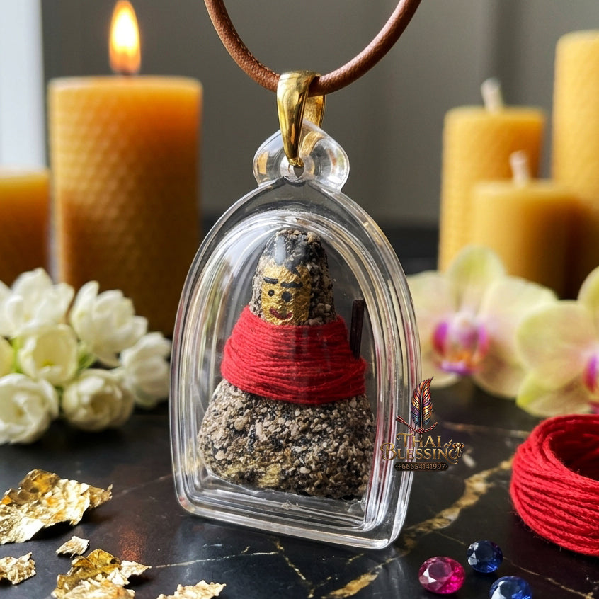 ✨ "Kumarn Thong Phong Athan (Necromantic Powder & Coffin-Nail Kumarn Thong) The Supreme Masterpiece of Fierce Necromantic Spirit Power, Instant Wealth, and Indestructible Protective Guardianship!
