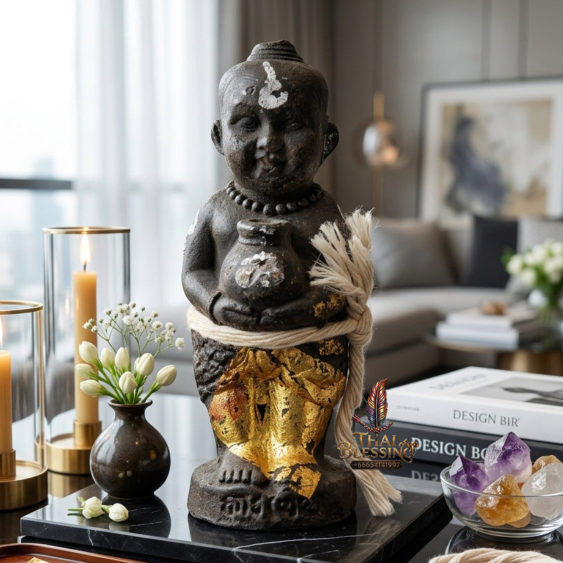 ✨ "Kumarn Thung Ngoen Thung Thong" (Money & Gold Bag Kumarn Thong) - 7 Pra Cha (7 Cemeteries) Sacred Soil Edition