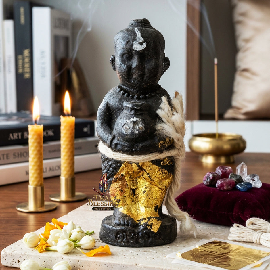 ✨ "Kumarn Thung Ngoen Thung Thong" (Money & Gold Bag Kumarn Thong) - 7 Pra Cha (7 Cemeteries) Sacred Soil Edition