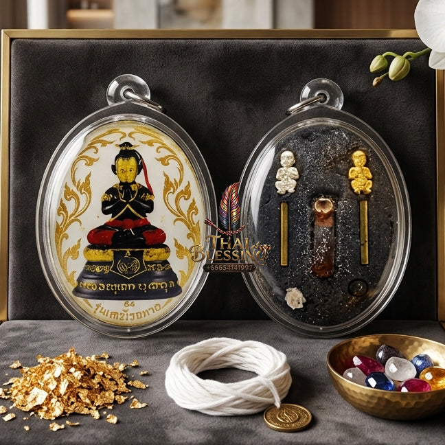 ✨ "Lock Ket Kuman Na Na Thong" (Golden-Face Kumarn Thong Locket) - B.E. 2555 (2012) by Kruba Subin Sumetho: