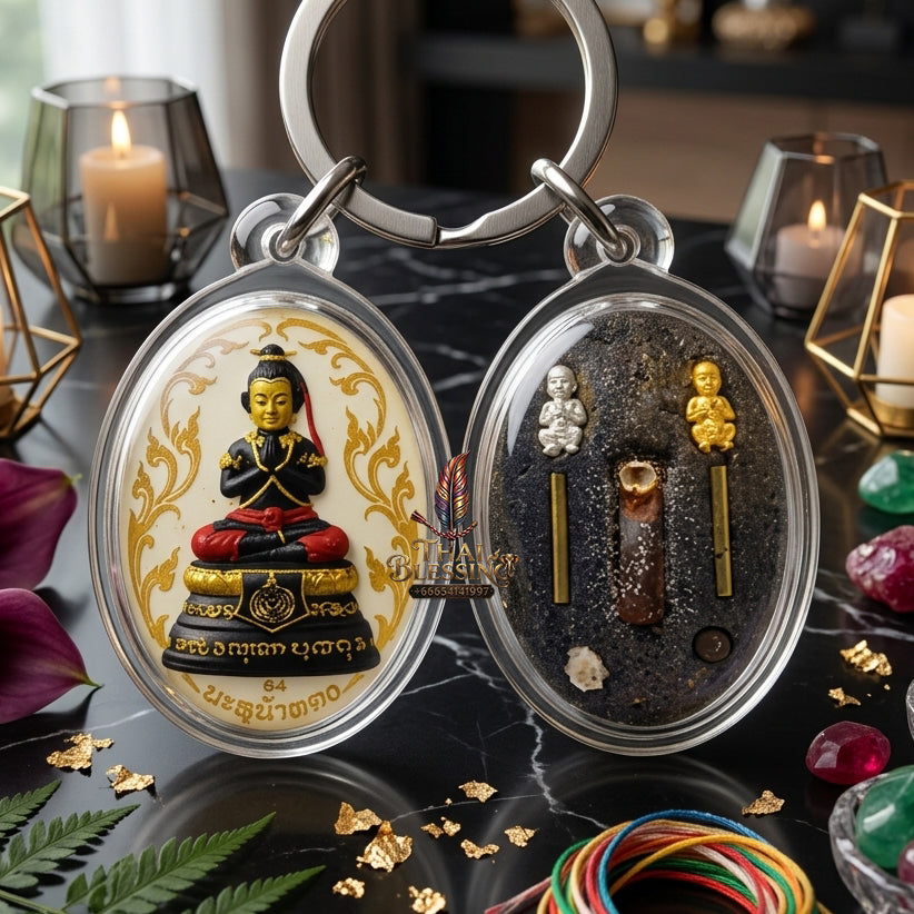 ✨ "Lock Ket Kuman Na Na Thong" (Golden-Face Kumarn Thong Locket) - B.E. 2555 (2012) by Kruba Subin Sumetho: