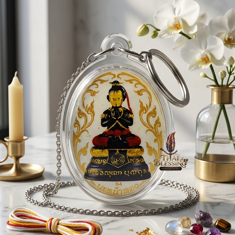 ✨ "Lock Ket Kuman Na Na Thong" (Golden-Face Kumarn Thong Locket) - B.E. 2555 (2012) by Kruba Subin Sumetho: