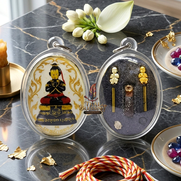 ✨ "Lock Ket Kuman Na Na Thong" (Golden-Face Kumarn Thong Locket) - B.E. 2555 (2012) by Kruba Subin Sumetho: