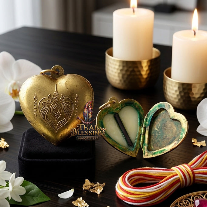✨ "Lock Ket Huachai" (Heart-Shaped Locket) The Supreme Masterpiece of Heartfelt Metta, Enduring Affection, and Auspicious Protection!