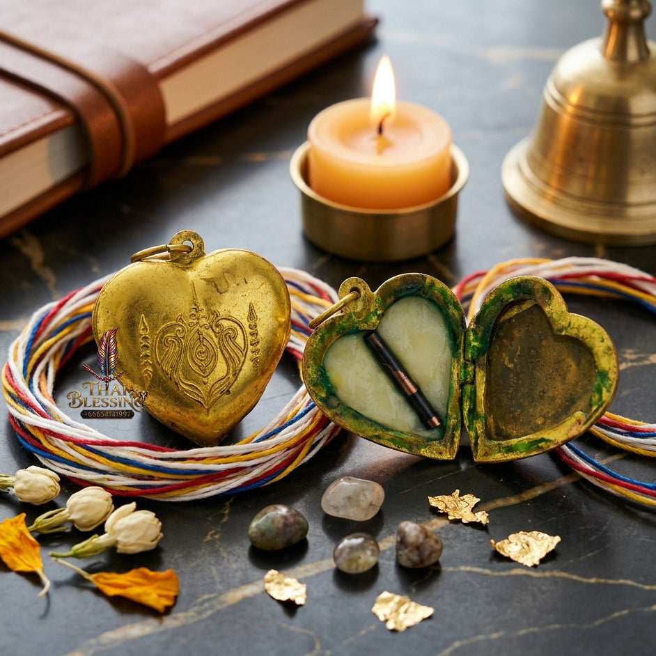 ✨ "Lock Ket Huachai" (Heart-Shaped Locket) The Supreme Masterpiece of Heartfelt Metta, Enduring Affection, and Auspicious Protection!