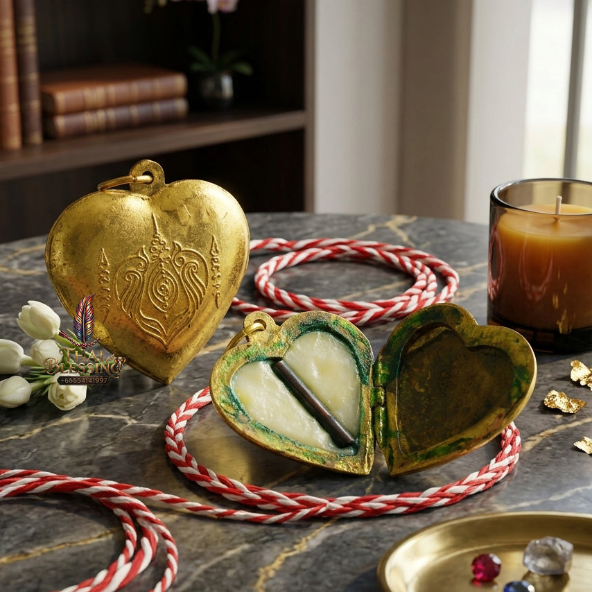 ✨ "Lock Ket Huachai" (Heart-Shaped Locket) The Supreme Masterpiece of Heartfelt Metta, Enduring Affection, and Auspicious Protection!