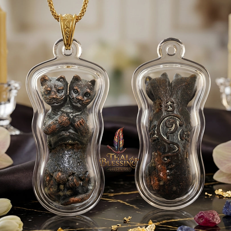 ✨ "Lukkrok Maeo Khuchiwit" (Lifelong Companion Cat Spirit) - Copper Edition Feline Magnetism, Hidden Wealth Attraction, and Unstoppable Commercial Good Fortune!