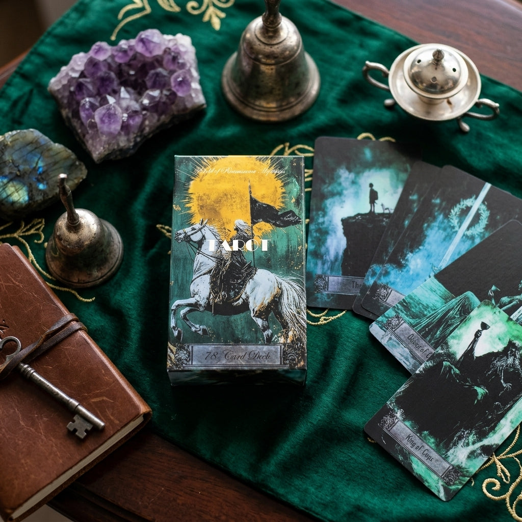 ✨ Mystical Art Tarot Cards 78-Piece Set - Professional Divination and Intuitive Reading Deck for Spiritual Guidance, Esoteric Practice, and Collectors