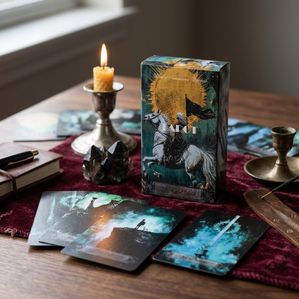 ✨ Mystical Art Tarot Cards 78-Piece Set - Professional Divination and Intuitive Reading Deck for Spiritual Guidance, Esoteric Practice, and Collectors