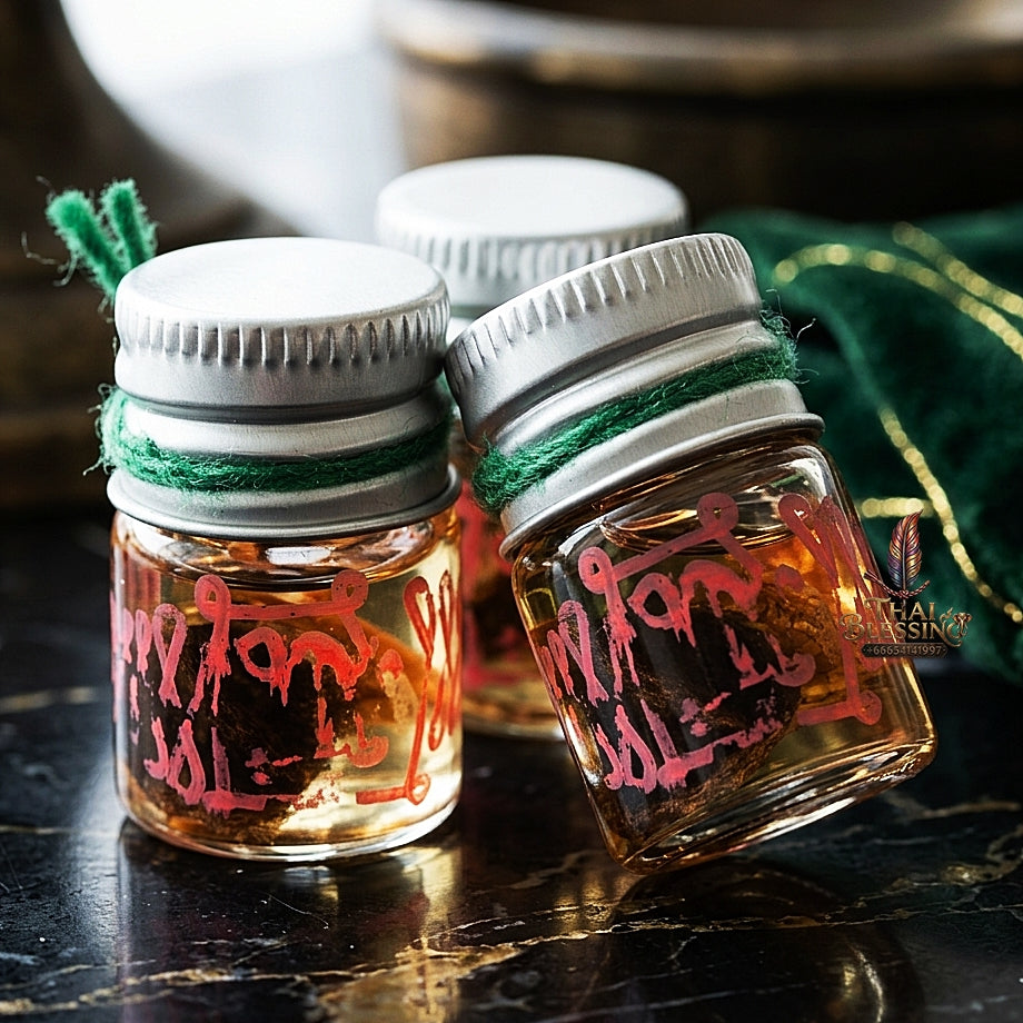 Sacred "Nam Man Jindamanee" (Jindamanee Auspicious White-Lineage Oil)  Supreme Trade Success, Debt Relief, and Divine Grace