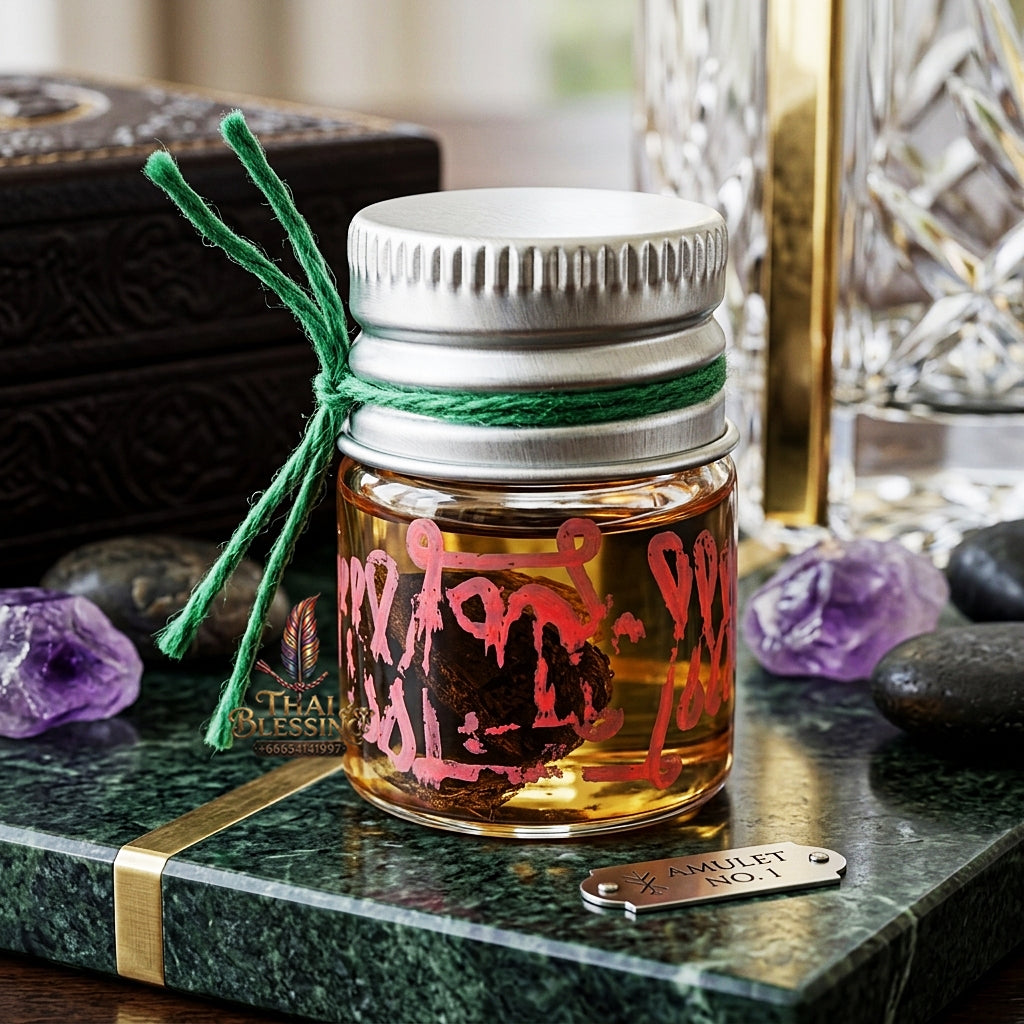 Sacred "Nam Man Jindamanee" (Jindamanee Auspicious White-Lineage Oil)  Supreme Trade Success, Debt Relief, and Divine Grace