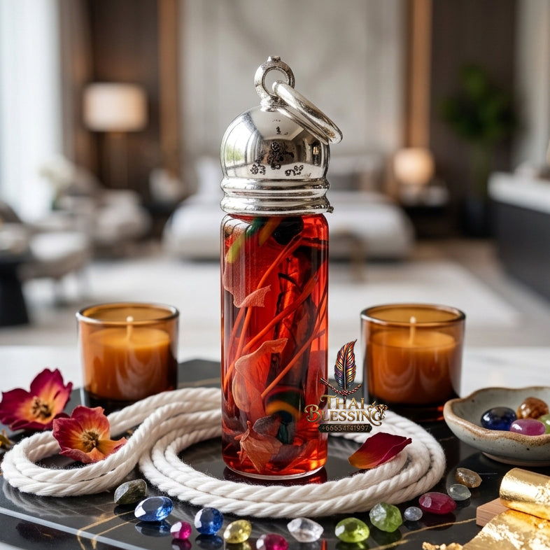 ✨ "Nam Man Nang Rap - Mon Ya Khru Saneh Mon Plang" (Nang Rap Charm Oil / Mon Transformation Lineage) - B.E. 2568 (2026) by Kruba Kham Fan, Wat Kor Chok: The Supreme Lanna Masterpiece of Unfailing Reception, Universal Seduction, and Effortless Influence!