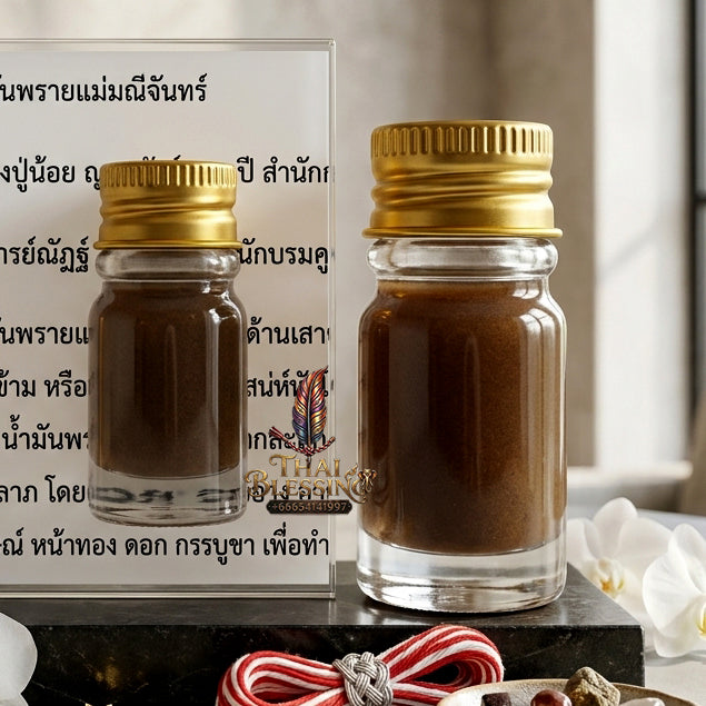 ✨ "Nam Man Phrai Mae Mani Phutthakhun" (Mae Mani Prai & Buddha-Blessing Charm Oil): The Supreme Masterpiece of Absolute Romantic Seduction, Eloquent Persuasion, and Unstoppable Wealth Sorcery!