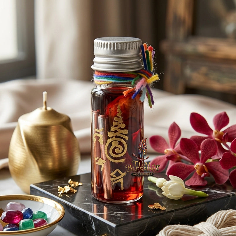 ✨ "Nam Man Phrai Ta Thip" (All-Seeing Third Eye Phrai Oil) - B.E. 2568 (2025) by Luang Pu Klom, Wat Nong Bua: The Supreme Master-Grade Occult Seduction and Premonition Oil!