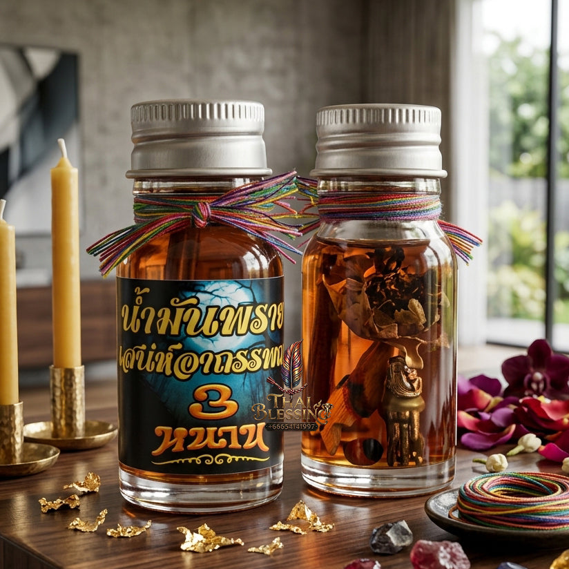 ✨ "Nam Man Saneh Atharn 3 Nhan" (Three Masters Occult Charm Oil) - B.E. 2567 (2024): The Supreme Triple-Master Formula of Raw Erotic Magnetism, Uncompromising Seduction, and Extreme Metta!