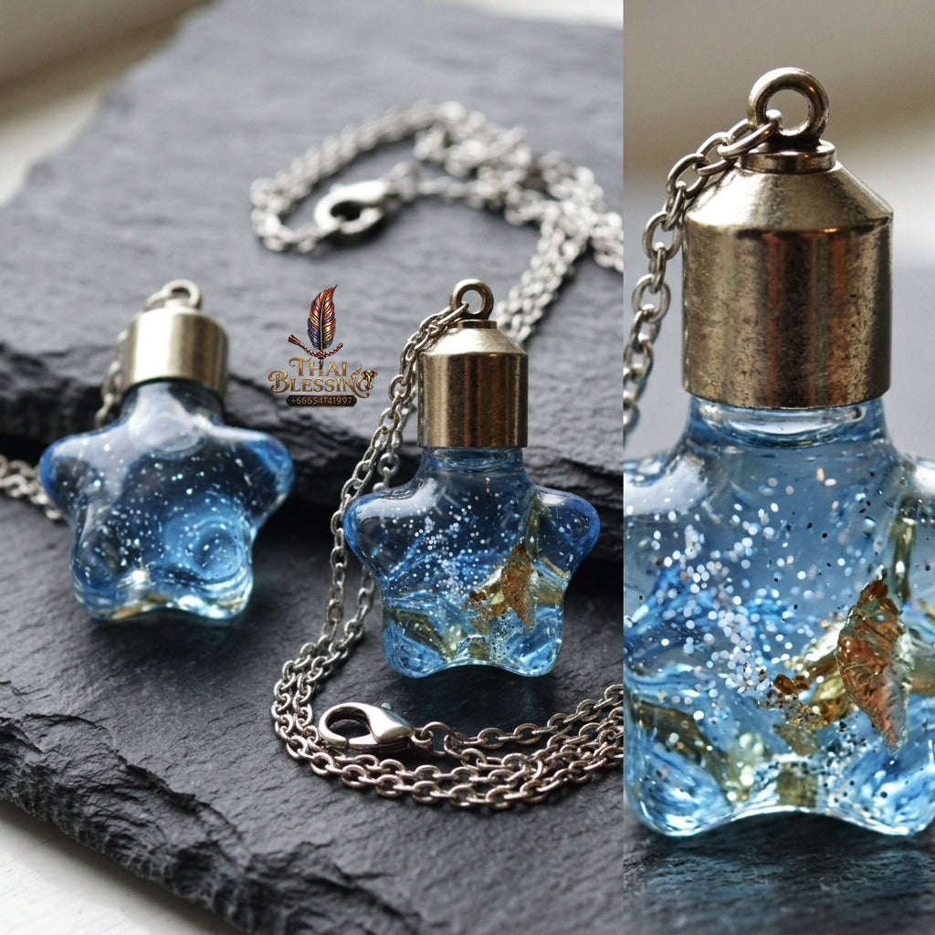 Sacred "Locket Nam Man Thep Ranjuan" (Divine Enthrallment Holy Oil Pendant) for Irresistible Seduction, Eloquent Speech, and Unstoppable Business Flow