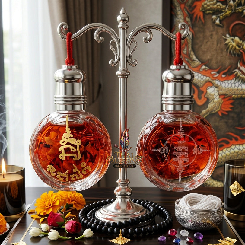 ✨ "Nam Man Thewada Long Hong" (Devas Lost in the Chamber Charm Oil) - B.E. 2567 (2024) by Phra Achan Amnat, Samnak Patibat Tham Maha Viro: The Supreme Isan Occult Masterpiece of Irresistible Erotic Entrapment, Absolute Seduction, and Universal Devotion!
