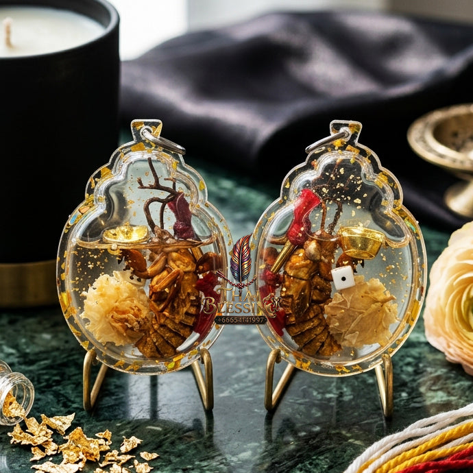 ✨ "Nam Man Wan Jak Chan Nam Tao Thong" (Golden Gourd Cicada Herb Charm Oil) - B.E. 2567 (2024) by Phra Achan Amnat, Samnak Patibat Tham Maha Viro: