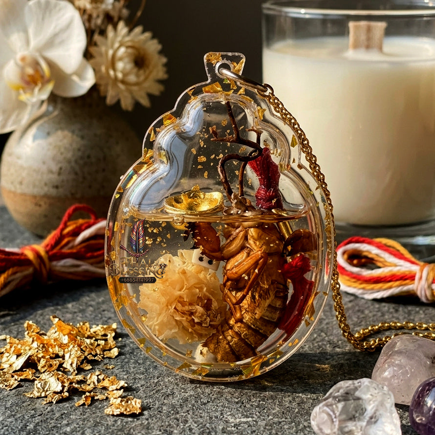✨ "Nam Man Wan Jak Chan Nam Tao Thong" (Golden Gourd Cicada Herb Charm Oil) - B.E. 2567 (2024) by Phra Achan Amnat, Samnak Patibat Tham Maha Viro: