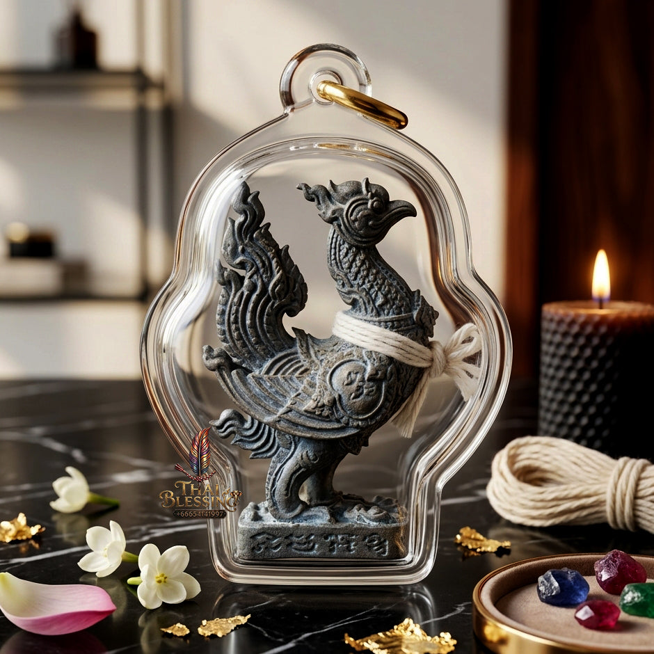 ✨ "Phaya Kaifa Maha Lap" (Great Fortune Celestial Pheasant) - Sacred Lead Edition Embedded with Takrut Unstoppable Wealth Foraging, Career Promotion, and Booming Commercial Trade!